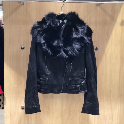 即発送可能 価格 コート グレイ系 最高級 プールスタジオアリヴィエ 革